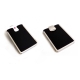 Business Card Case, Black Leather,
